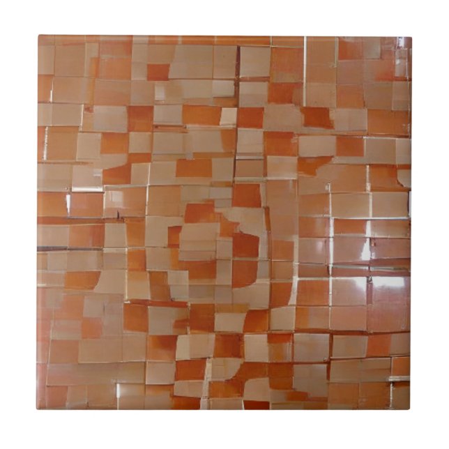 Carreaux orange et beige (Devant)