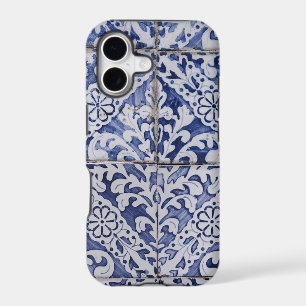 Carreaux Portugais - Azulejo Floral Bleu et Blanc