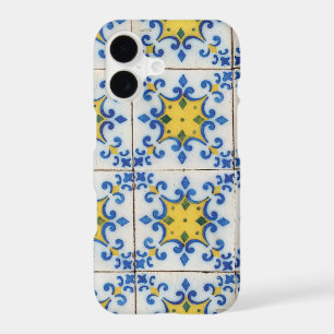 Carreaux Portugais - Motif Bleu et Jaune Azulejo