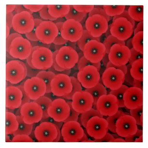 Carreaux Red Poppies