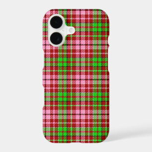 Carreaux Rouge Tartan Rose et Vert