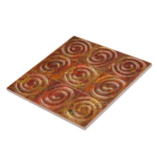 Carreaux spiraux en cuivre