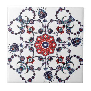 carreaux suédois vieilles fleurs bleues