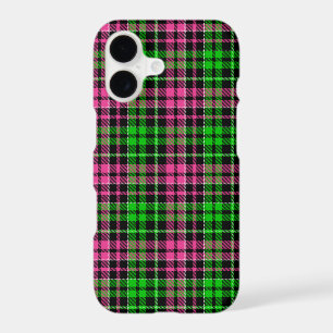 Carreaux Tartan Rose Et Vert Noir