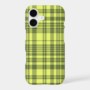 Carreaux Tartan Vert Olive et Jaune Citron