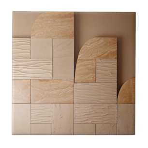 Carreaux texturés - Pierre naturelle et bois d'ins