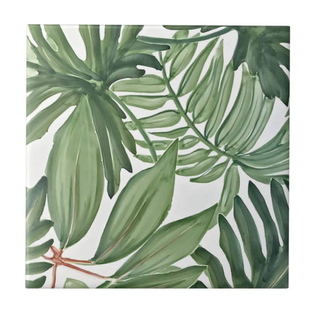 carreaux verts tropicaux (Devant)