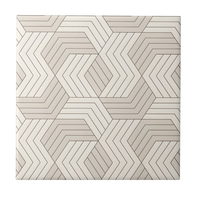 carreaux vintages géométriques noirs et blancs (Devant)