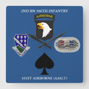Carrée 2ème HORLOGE AÉROPORTÉE de 506TH INFANTERIE de