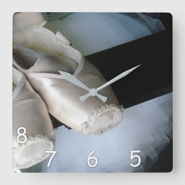 Carrée 5, 6, 7, 8 - Pointe Chaussures & Tutu Horloge pour (Recto)