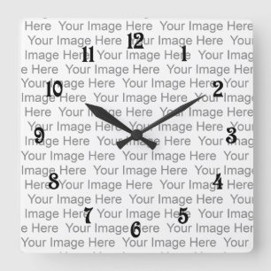 Carrée Créez Votre Propre Horloge Avec Des Numéros