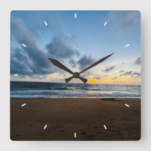 Carrée Élégant mignon cadran personnalisé Horloge Ajouter