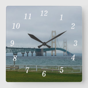 Carrée Foggy Mighty Mac Horloge