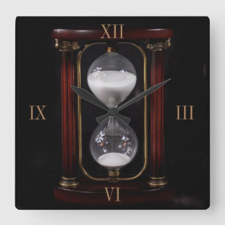 CARRÉE HEURES DE CLASSE CARRÉ VERRE HORLOGE