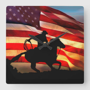 Carrée Horloge américaine