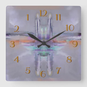 Carrée Horloge arrière de Tours jumelles