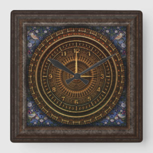 Carrée Horloge baroque victorienne