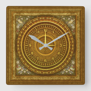 Carrée Horloge baroque victorienne