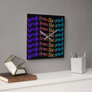 Carrée Horloge BFTG de 8 lignes