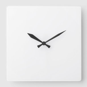Carrée Horloge Blanche
