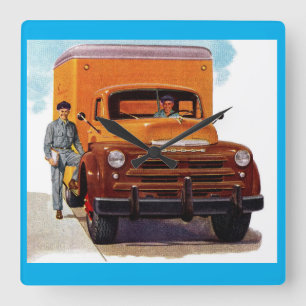 Carrée horloge camionneur