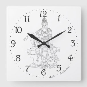 Carrée Horloge Carré Guan Yin