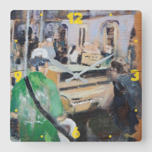 Carrée Horloge de bande de rue de la Nouvelle-Orléans