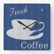Horloge de café rustique