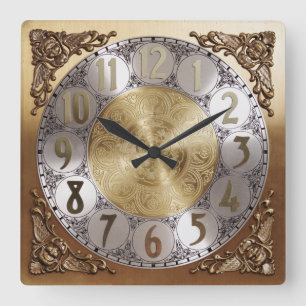 Carrée Horloge de grand-père antique