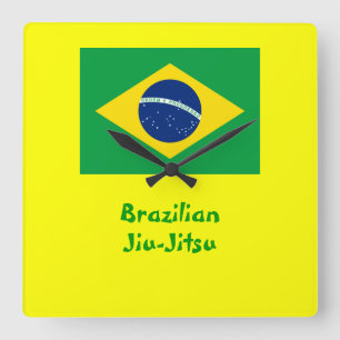 Carrée Horloge de Jiu-Jitsu (BJJ) de Brésilien