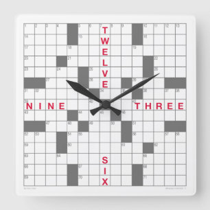 Carrée Horloge du mot de passe avec puzzle téléchargeab