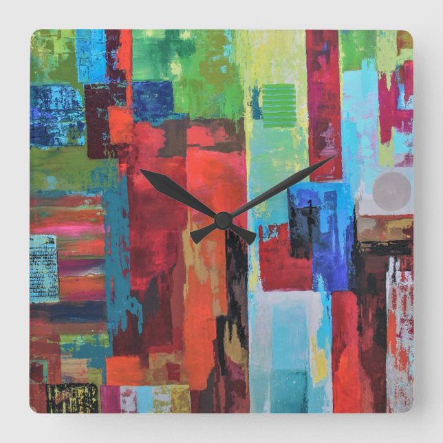 Carrée Horloge du mur du portail (Recto)