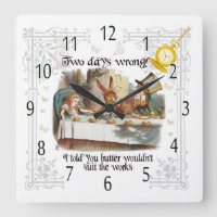 Horloge du Tea Party de Hatter Mad, Beurre dans le