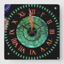 Horloge émeraude de minuit