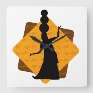 Carrée Horloge en Acrylique