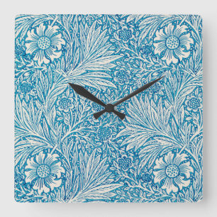 CARRÉE HORLOGE EN ACRYLIQUE: WILLIAM MORRIS DESIGNS