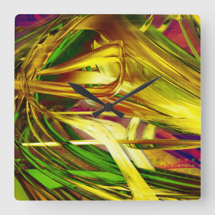 Carrée Horloge Mur Radical Art 21