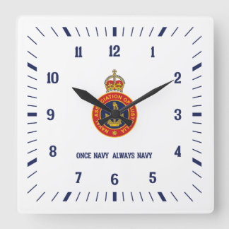 Carrée Horloge NAA (blanche)
