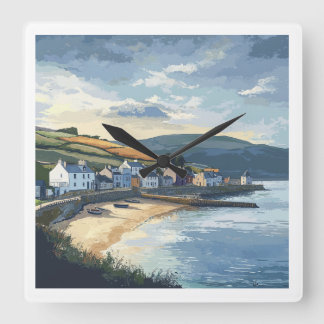 Carrée Horloge Paysage d'Irlande