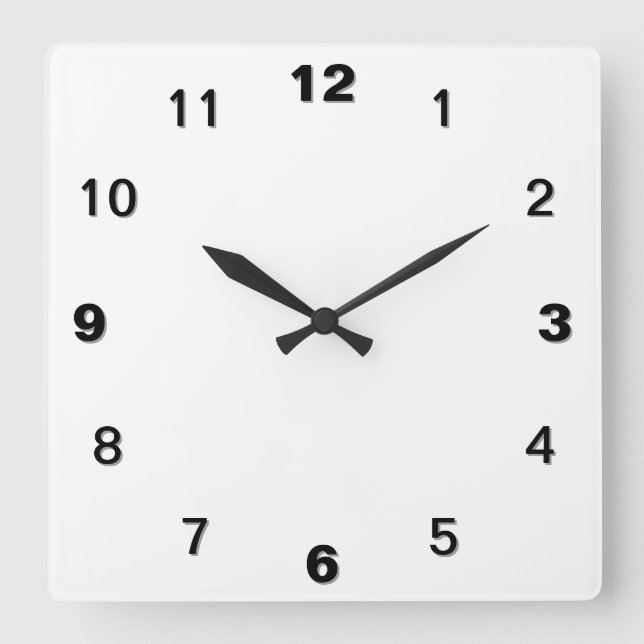 Carrée Horloge PM - Simple (Recto)