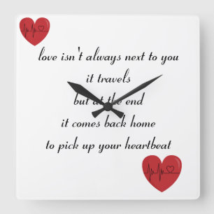 Carrée horloge scellée