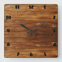 Horloge style rustique