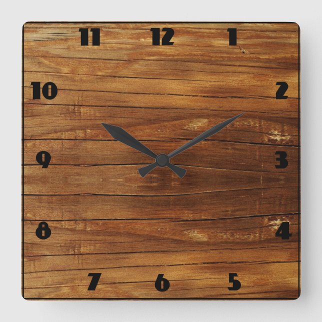 Carrée Horloge style rustique (Recto)