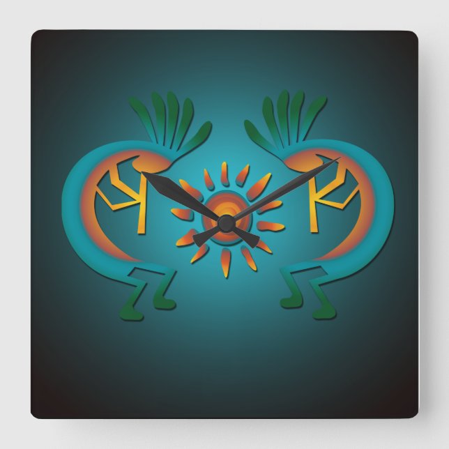Carrée Horloge sud-ouest Kokopelli (Recto)