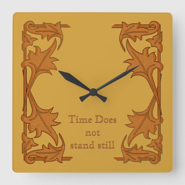 Carrée Horloge - Supports feutrés (Recto)