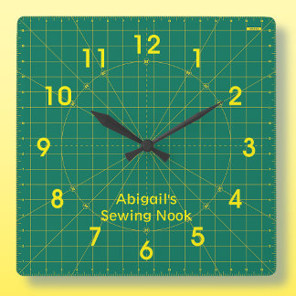 Carrée Horloge verte du chaudière à mât