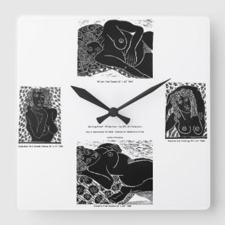 Carrée Horloge Working Proof par Leslie J Fawkes