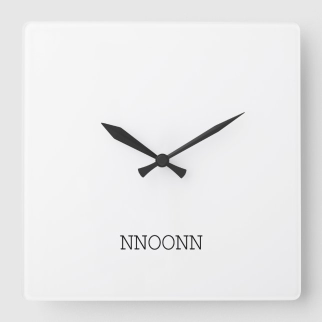 CARRÉE NEONN SIMPLE LOGO WALL HORLOGE (Recto)