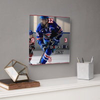 Papa est la meilleure horloge du mur de hockey Car