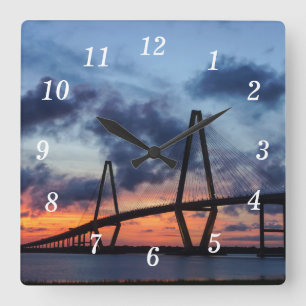 Carrée Soirée D'Or À Arthur Ravenel Horloge Mur